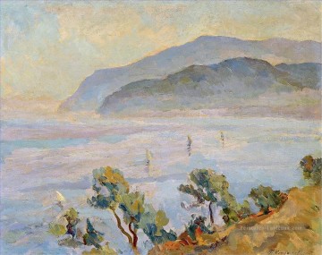 Paysage œuvres - SAN ANGELO SEA 1924 Paysage de la rivière Petrovitch Konchalovsky